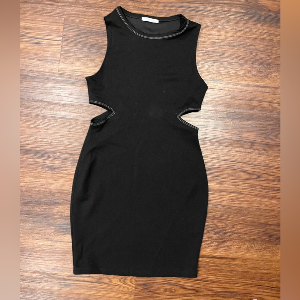 Zara Black Cut-Out Dress